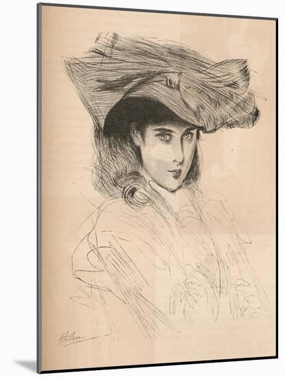 Portrait of the Artists Daughter, C1879-1903, (1903)-Paul Cesar Helleu-Mounted Giclee Print
