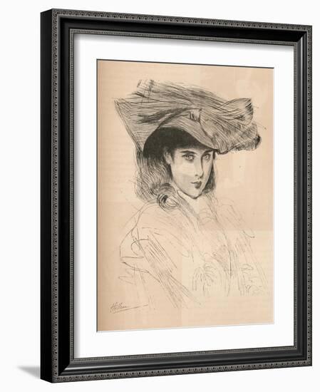 Portrait of the Artists Daughter, C1879-1903, (1903)-Paul Cesar Helleu-Framed Giclee Print