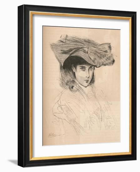 Portrait of the Artists Daughter, C1879-1903, (1903)-Paul Cesar Helleu-Framed Giclee Print