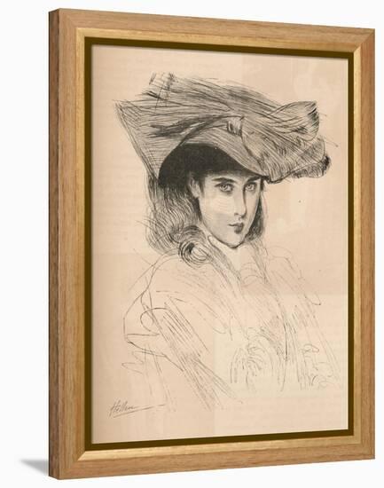 Portrait of the Artists Daughter, C1879-1903, (1903)-Paul Cesar Helleu-Framed Premier Image Canvas