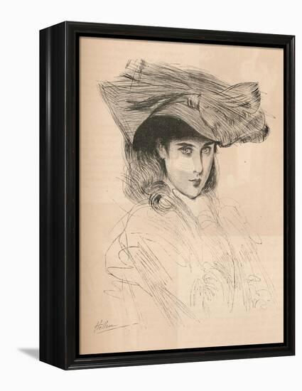 Portrait of the Artists Daughter, C1879-1903, (1903)-Paul Cesar Helleu-Framed Premier Image Canvas