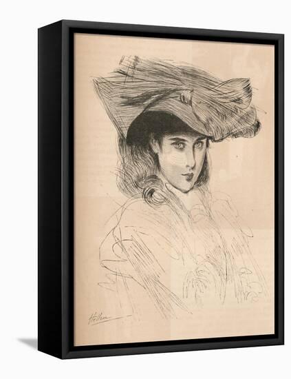 Portrait of the Artists Daughter, C1879-1903, (1903)-Paul Cesar Helleu-Framed Premier Image Canvas