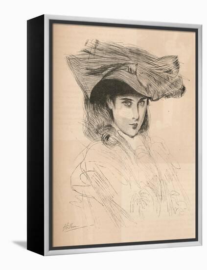 Portrait of the Artists Daughter, C1879-1903, (1903)-Paul Cesar Helleu-Framed Premier Image Canvas