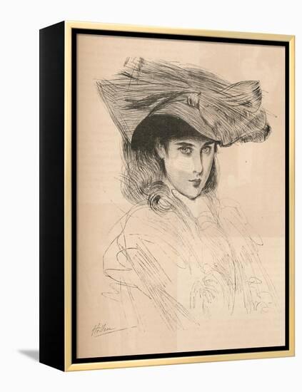 Portrait of the Artists Daughter, C1879-1903, (1903)-Paul Cesar Helleu-Framed Premier Image Canvas