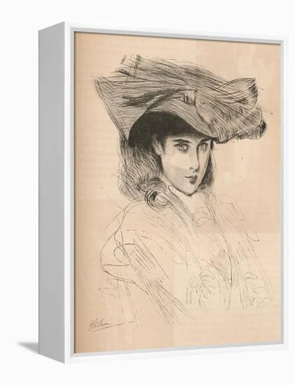 Portrait of the Artists Daughter, C1879-1903, (1903)-Paul Cesar Helleu-Framed Premier Image Canvas