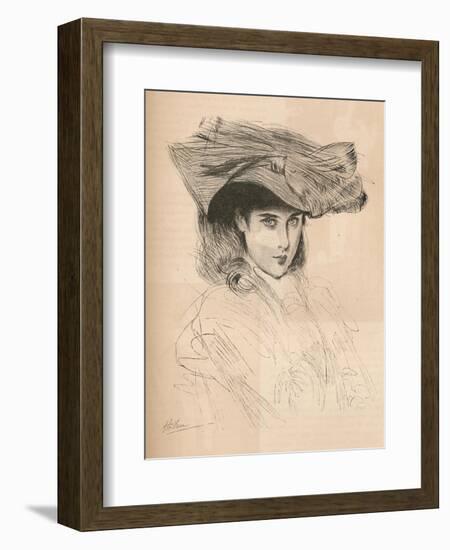 Portrait of the Artists Daughter, C1879-1903, (1903)-Paul Cesar Helleu-Framed Giclee Print