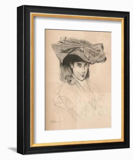 Portrait of the Artists Daughter, C1879-1903, (1903)-Paul Cesar Helleu-Framed Giclee Print