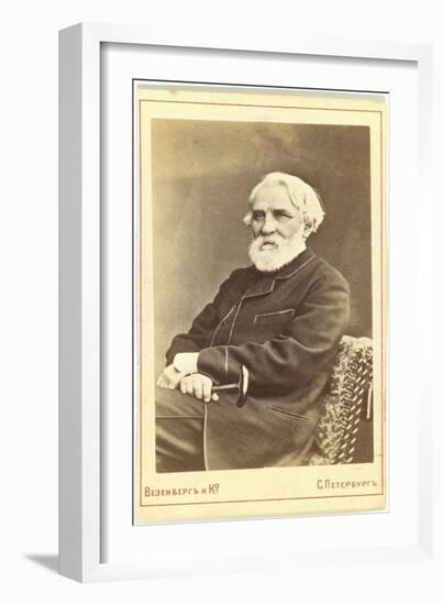 Portrait of the Author Ivan S. Turgenev (1818-188), Between 1880 and 1886-null-Framed Giclee Print
