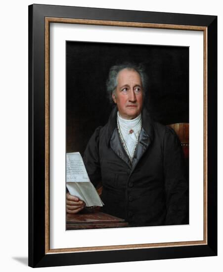 Portrait of the Author Johann Wolfgang Von Goethe (1749-183), 1828-Joseph Karl Stieler-Framed Giclee Print