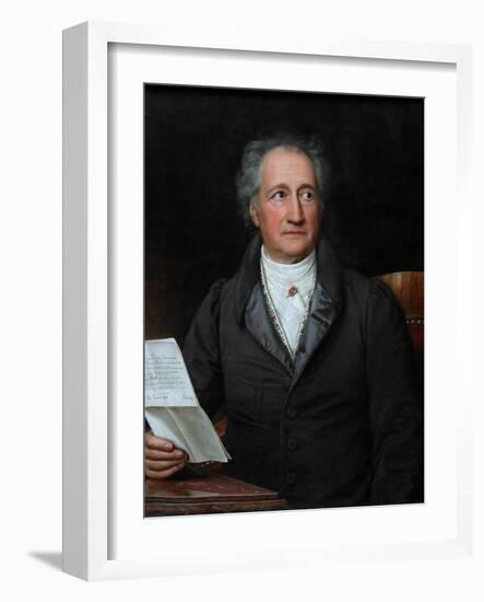 Portrait of the Author Johann Wolfgang Von Goethe (1749-183), 1828-Joseph Karl Stieler-Framed Giclee Print