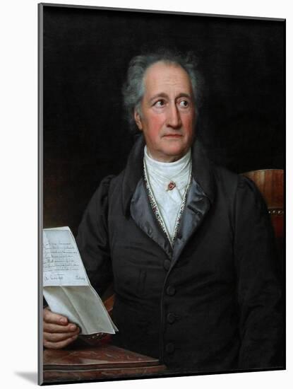 Portrait of the Author Johann Wolfgang Von Goethe (1749-183), 1828-Joseph Karl Stieler-Mounted Giclee Print