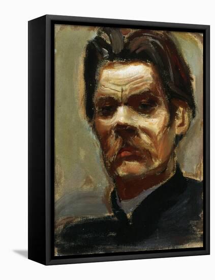 Portrait of the Author Maxim Gorky (1868-193), 1906-Akseli Gallen-Kallela-Framed Premier Image Canvas