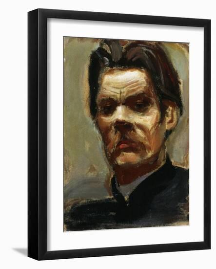 Portrait of the Author Maxim Gorky (1868-193), 1906-Akseli Gallen-Kallela-Framed Giclee Print