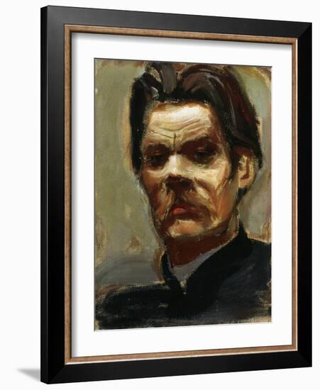 Portrait of the Author Maxim Gorky (1868-193), 1906-Akseli Gallen-Kallela-Framed Giclee Print