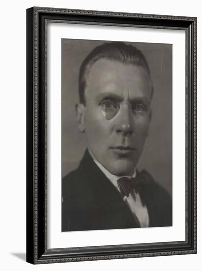 Portrait of the Author Mikhail Bulgakov (1891-194), Early 1920s-null-Framed Giclee Print