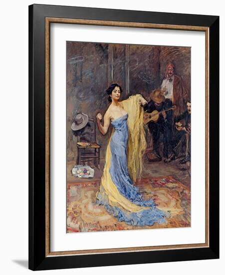 Portrait of the Ballerina Anna Pavlova (1881-193), 1904-Max Slevogt-Framed Giclee Print