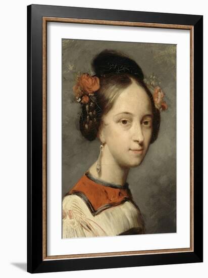 Portrait of the Ballerina Marie Taglioni-Ary Scheffer-Framed Giclee Print