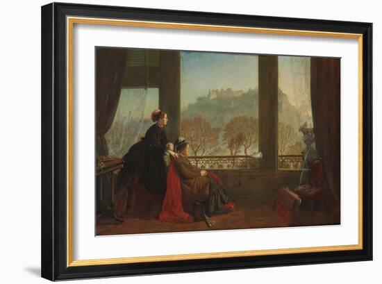 Portrait of the Baroness Burdett Coutts and Her Companion Mrs. Brown, Edinburgh, 1874-null-Framed Giclee Print