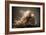 Portrait of the Beautiful Woman with Long Curly Hair-dpaint-Framed Photographic Print