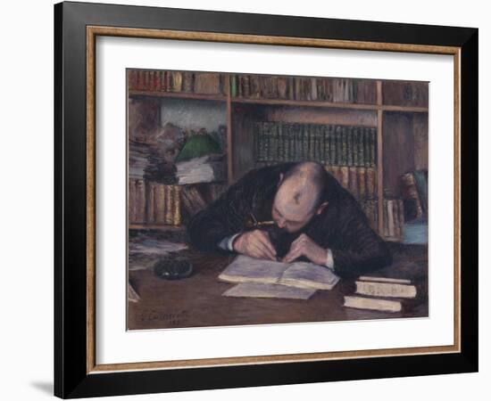 Portrait of the Bookseller E. J. Fontaine, 1885-Gustave Caillebotte-Framed Giclee Print