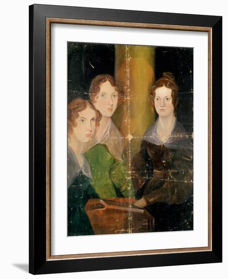 Portrait of the Bronte Sisters, C.1834-Patrick Branwell Bronte-Framed Giclee Print