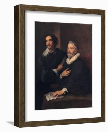 Portrait of the Brothers De Wael, C. 1620-1630-Sir Anthony Van Dyck-Framed Giclee Print