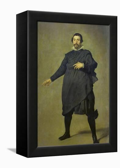 Portrait of the Buffoon Pablo De Valladolid, 1632/34-Diego Velazquez-Framed Premier Image Canvas