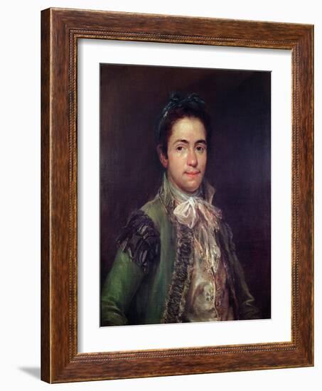 Portrait of the Bullfighter Costillares (Oil on Canvas)-Francisco Jose de Goya y Lucientes-Framed Giclee Print