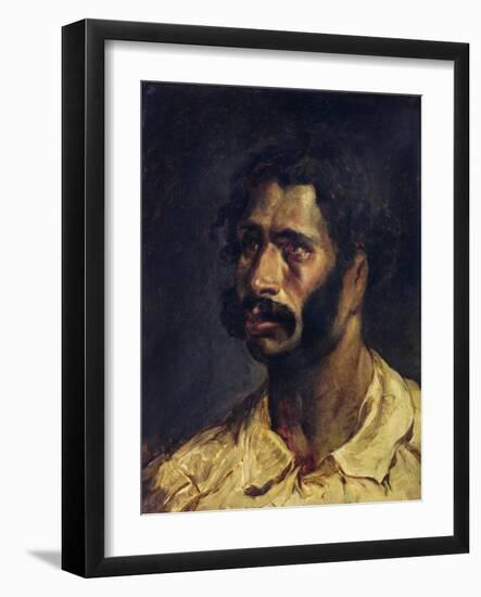 Portrait of the Carpenter of The Medusa, c.1812-Théodore Géricault-Framed Giclee Print