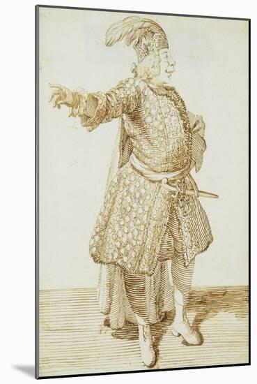 Portrait of the Castrato Gaetano Caffarelli, C.1735-Pier Leone Ghezzi-Mounted Giclee Print