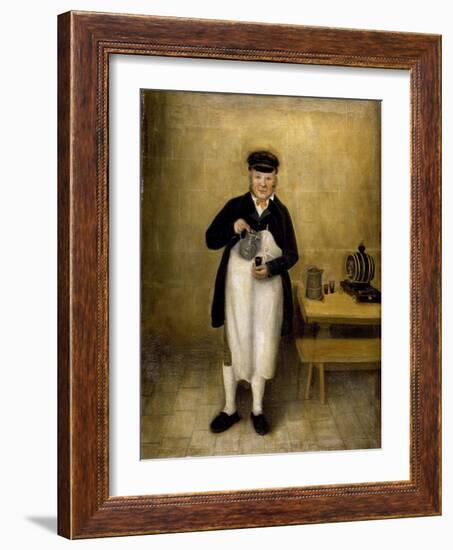 Portrait of the Chatsworth Cellarman, C.1835-William Baker-Framed Giclee Print