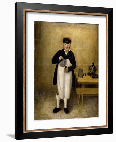 Portrait of the Chatsworth Cellarman, C.1835-William Baker-Framed Giclee Print