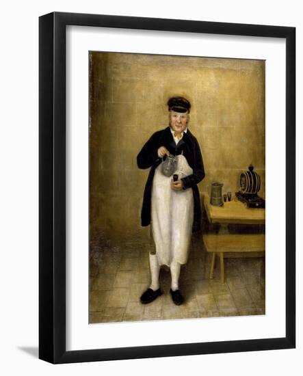 Portrait of the Chatsworth Cellarman, C.1835-William Baker-Framed Giclee Print