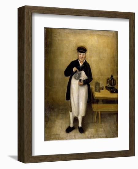 Portrait of the Chatsworth Cellarman, C.1835-William Baker-Framed Giclee Print