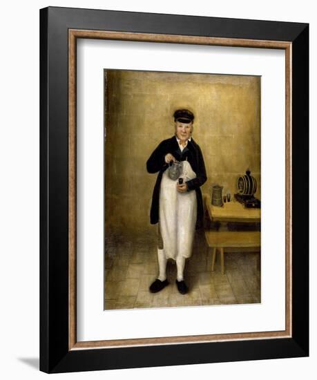 Portrait of the Chatsworth Cellarman, C.1835-William Baker-Framed Giclee Print