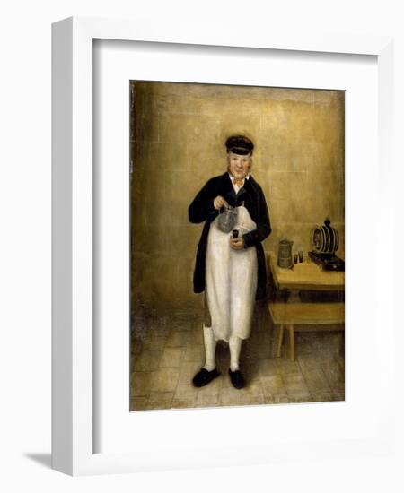 Portrait of the Chatsworth Cellarman, C.1835-William Baker-Framed Giclee Print