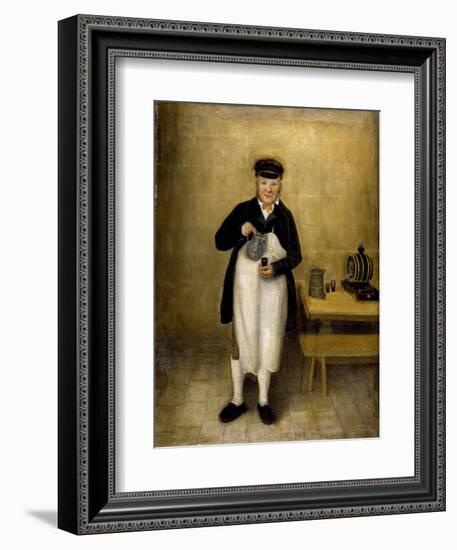 Portrait of the Chatsworth Cellarman, C.1835-William Baker-Framed Giclee Print