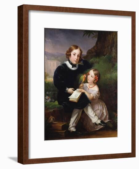 Portrait of the Children of Pierre-Jean David D'Angers-Marie Eleonore Godefroid-Framed Giclee Print