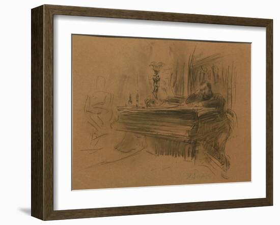 Portrait of the Composer Aleksey Fedorovich Kal, 1906-Ilya Yefimovich Repin-Framed Giclee Print