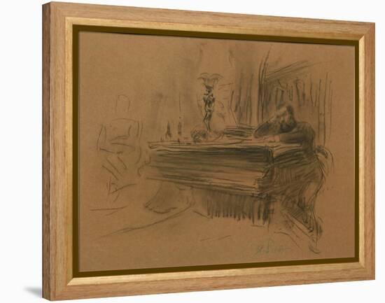 Portrait of the Composer Aleksey Fedorovich Kal, 1906-Ilya Yefimovich Repin-Framed Premier Image Canvas