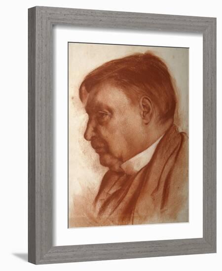 Portrait of the Composer Alexander Glazunov, (1865-193)-Alexander Yevgenyevich Yakovlev-Framed Giclee Print