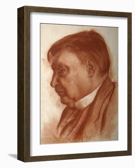 Portrait of the Composer Alexander Glazunov, (1865-193)-Alexander Yevgenyevich Yakovlev-Framed Giclee Print