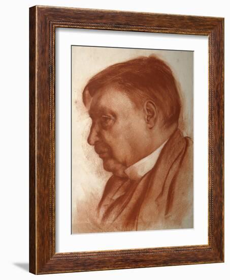 Portrait of the Composer Alexander Glazunov, (1865-193)-Alexander Yevgenyevich Yakovlev-Framed Giclee Print