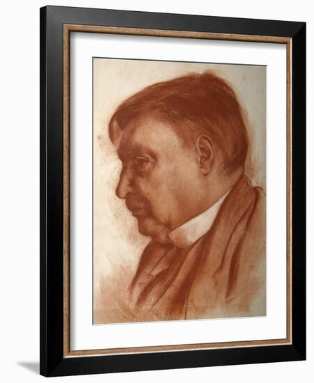 Portrait of the Composer Alexander Glazunov, (1865-193)-Alexander Yevgenyevich Yakovlev-Framed Giclee Print