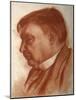 Portrait of the Composer Alexander Glazunov, (1865-193)-Alexander Yevgenyevich Yakovlev-Mounted Giclee Print