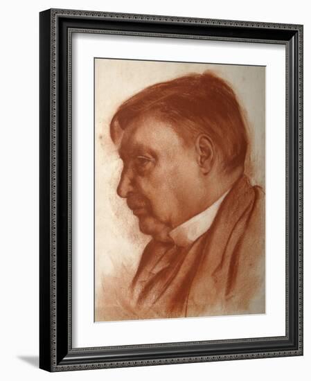Portrait of the Composer Alexander Glazunov, (1865-193)-Alexander Yevgenyevich Yakovlev-Framed Giclee Print