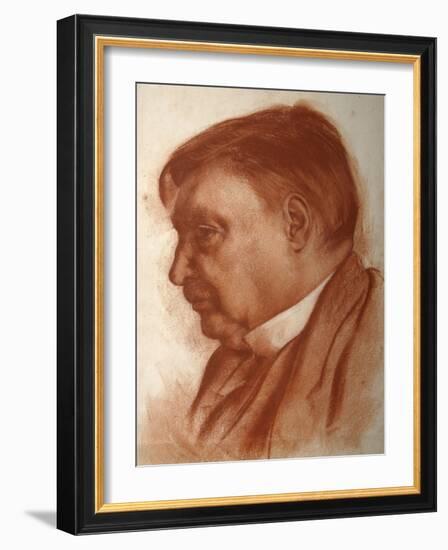 Portrait of the Composer Alexander Glazunov, (1865-193)-Alexander Yevgenyevich Yakovlev-Framed Giclee Print