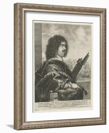 Portrait of the Composer and Lutenist Jacques Gaultier, 1631-1635-Jan Lievens-Framed Giclee Print