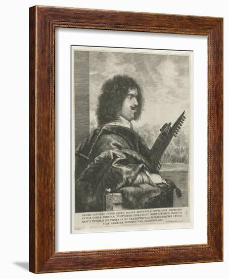 Portrait of the Composer and Lutenist Jacques Gaultier, 1631-1635-Jan Lievens-Framed Giclee Print