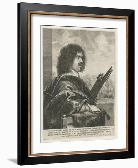 Portrait of the Composer and Lutenist Jacques Gaultier, 1631-1635-Jan Lievens-Framed Giclee Print